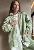 Bandana B Kimono Sweatshirt Jacket Matcha